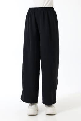 Beli Elastik Geniş Paça Pantolon - 3