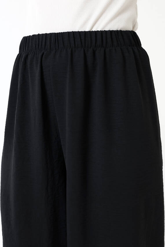 Beli Elastik Geniş Paça Pantolon - 5