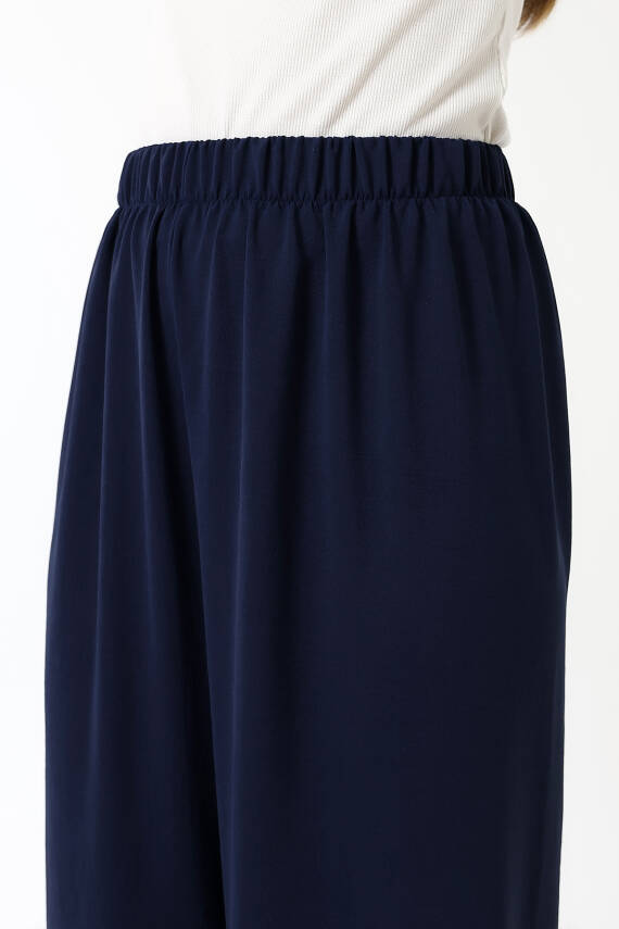 Beli Elastik Geniş Paça Pantolon - 10