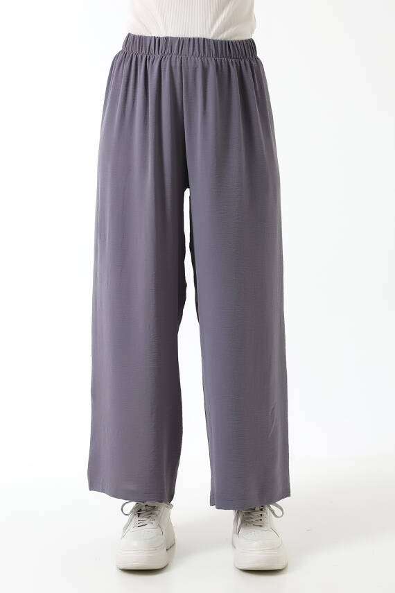 Beli Elastik Geniş Paça Pantolon - 16