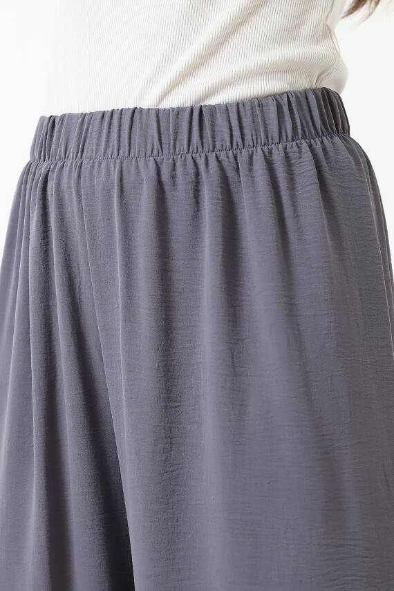 Beli Elastik Geniş Paça Pantolon - 17
