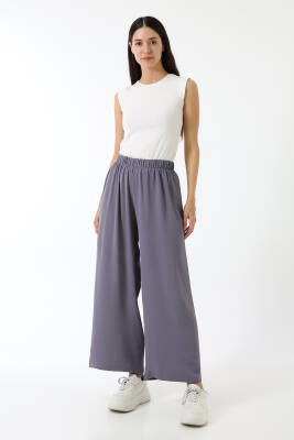 Beli Elastik Geniş Paça Pantolon - 18