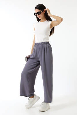 Beli Elastik Geniş Paça Pantolon - 19