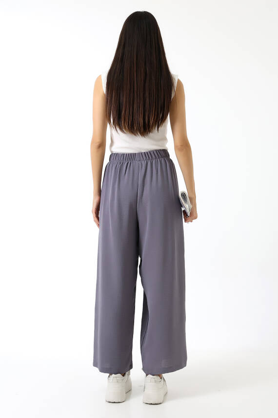 Beli Elastik Geniş Paça Pantolon - 20