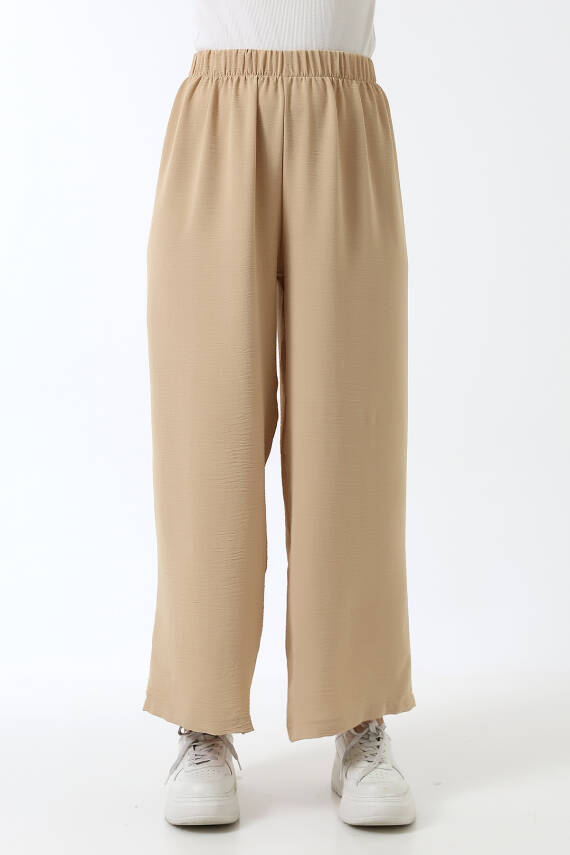Beli Elastik Geniş Paça Pantolon - 21