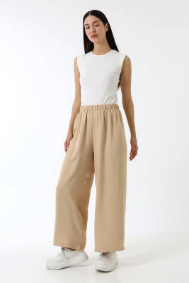 Beli Elastik Geniş Paça Pantolon - 22